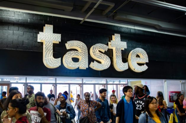 Taste sign in the Food Building